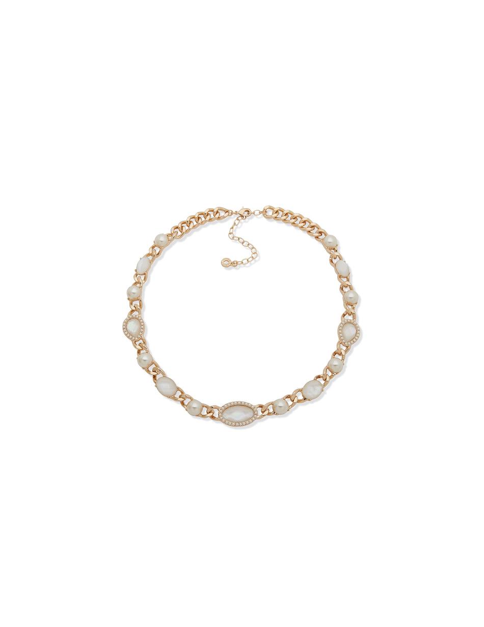 Collier Anne Klein Link Stone Pearl Collar   | RYA-9914417